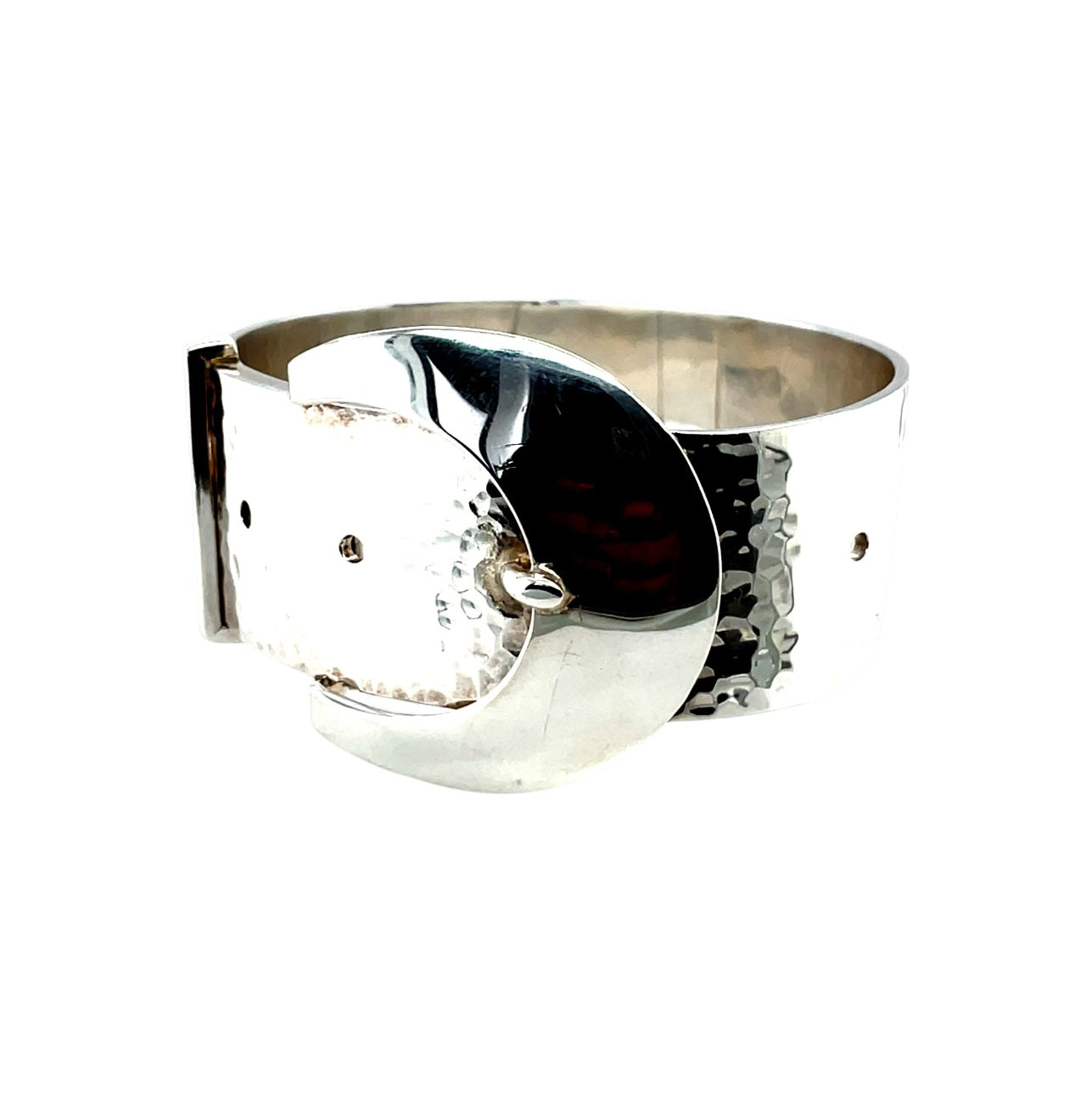 Silver Buckle Bangle
