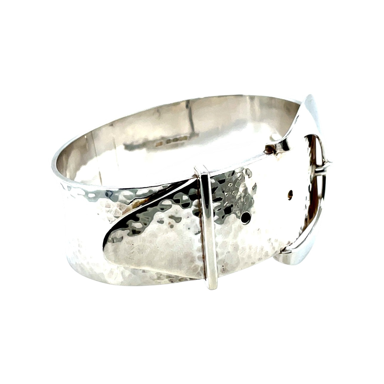 Silver Buckle Bangle