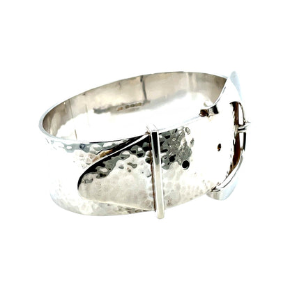 Silver Buckle Bangle