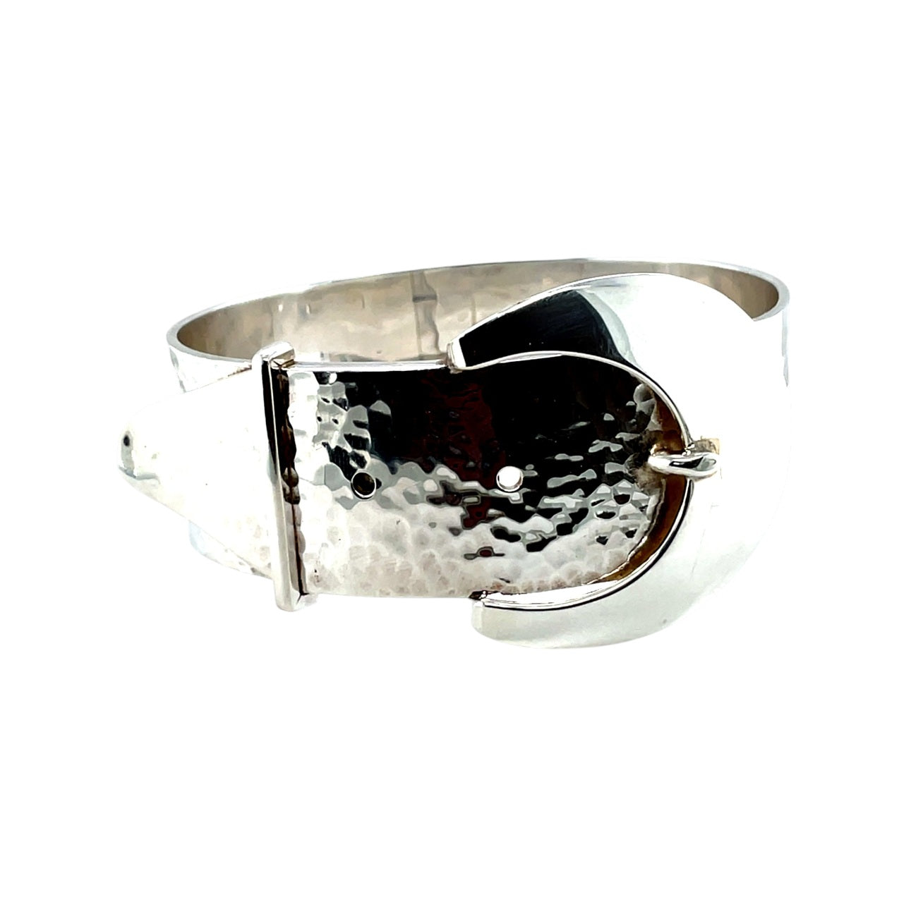 Silver Buckle Bangle