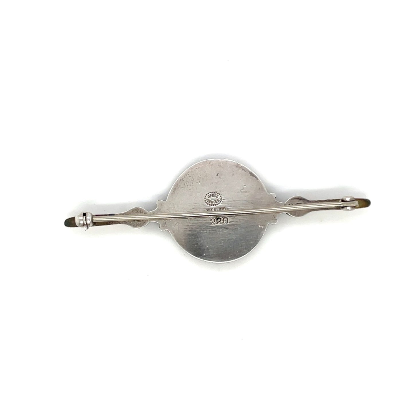 Silver Georg Jensen Viking Ship Brooch