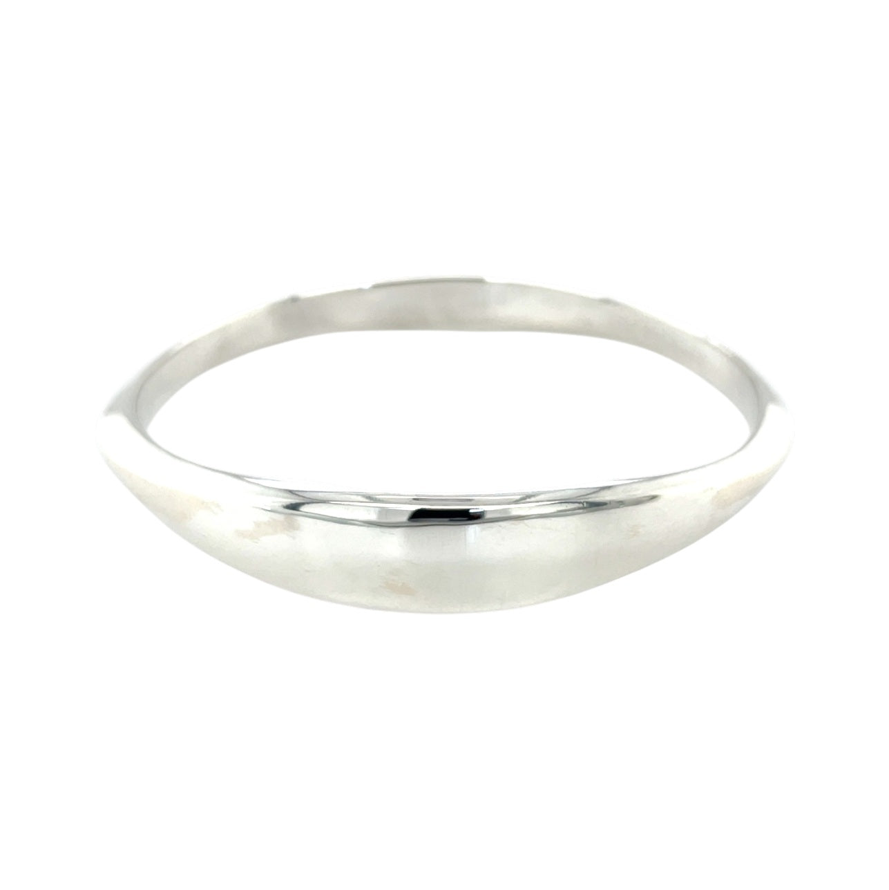 Silver Waved Bangle