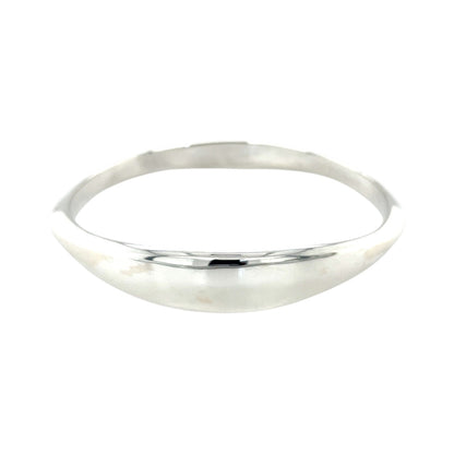 Silver Waved Bangle
