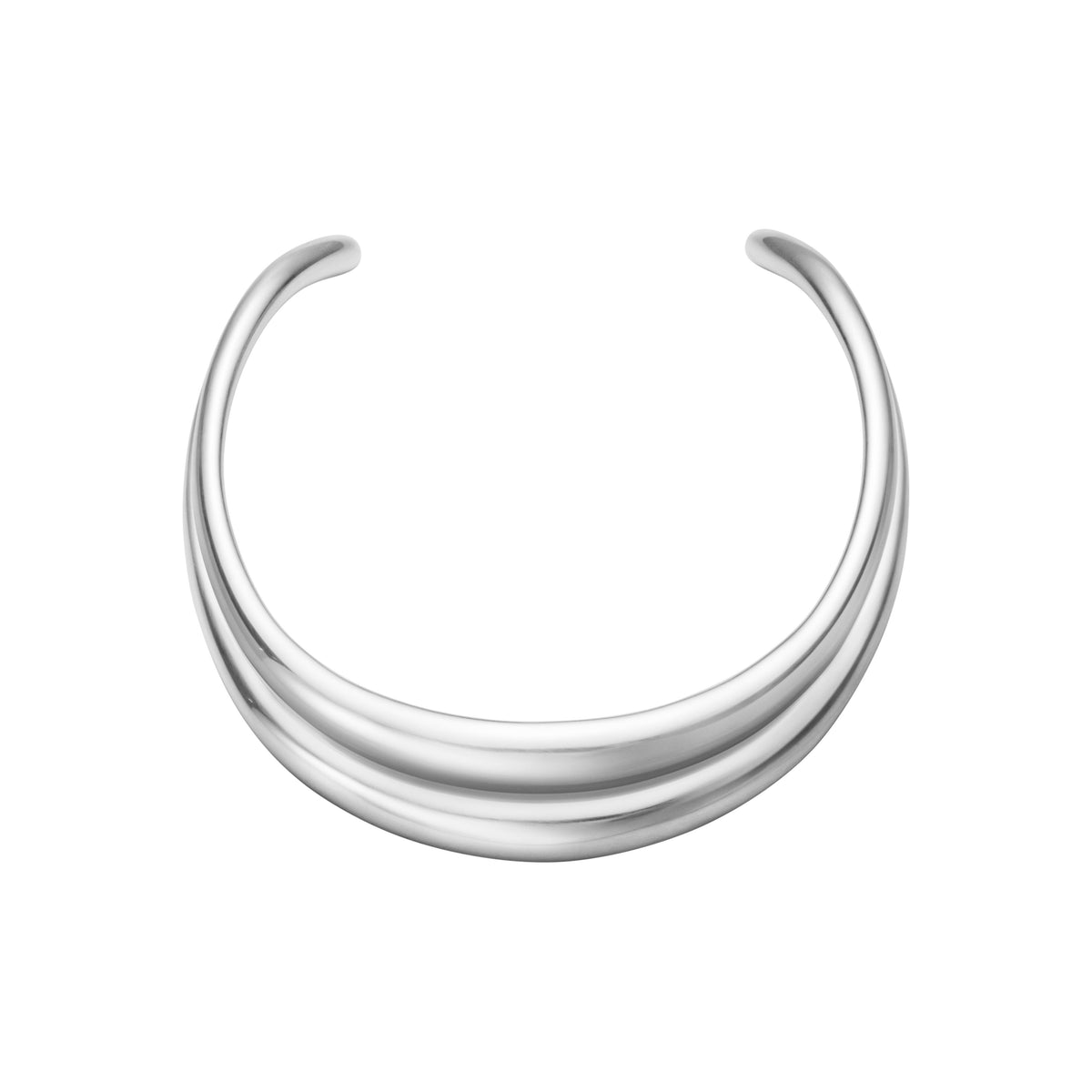 Silver Curve Neck Ring