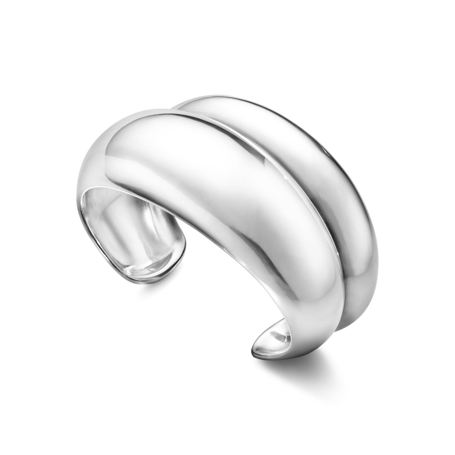 Silver Curve Medium Bangle
