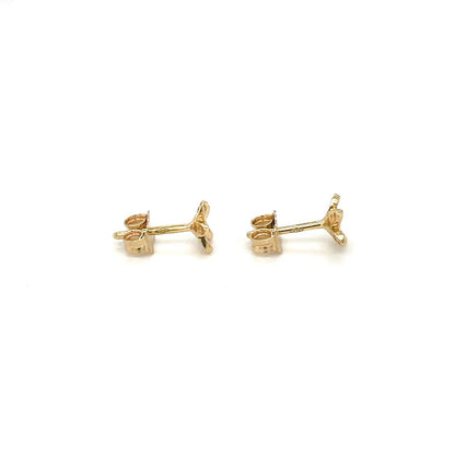 18ct Yellow Gold Flower Studs