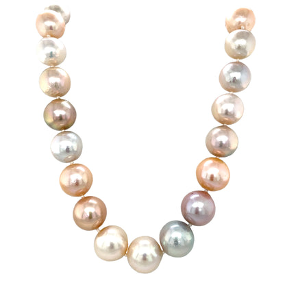 9ct Yellow Gold & Freshwater Multi-Coloured Pearl Necklace