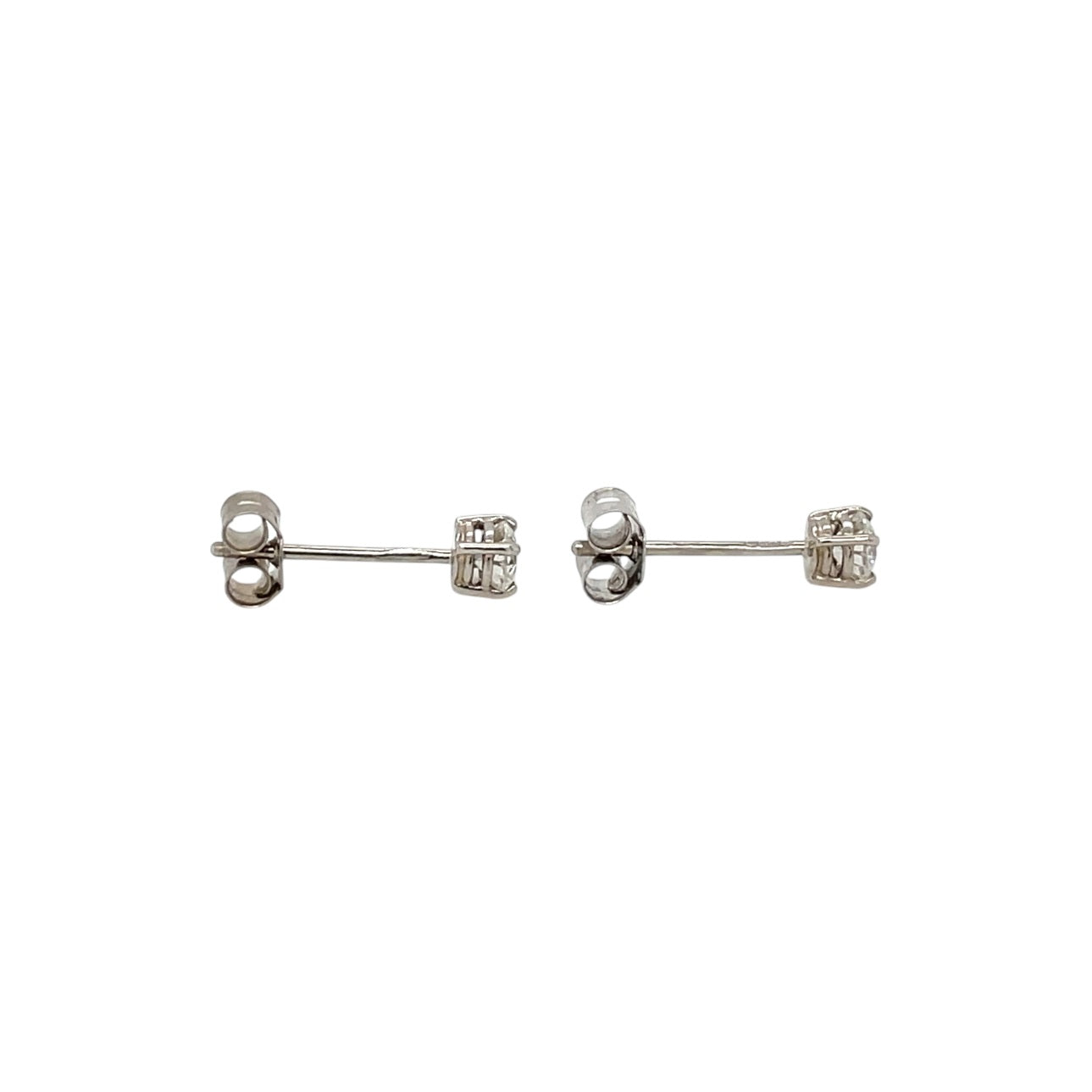 18ct White Gold Diamond Stud Earrings