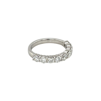 Platinum Diamond Half-Set Eternity Band (N)