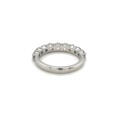 Platinum Diamond Half-Set Eternity Band