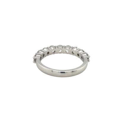 Platinum Diamond Half-Set Eternity Band (N)