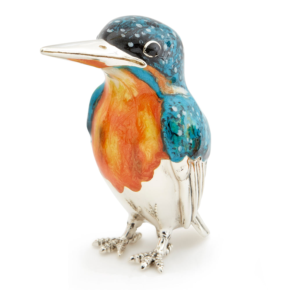 Saturno Silver & Enamel Kingfisher (Large)