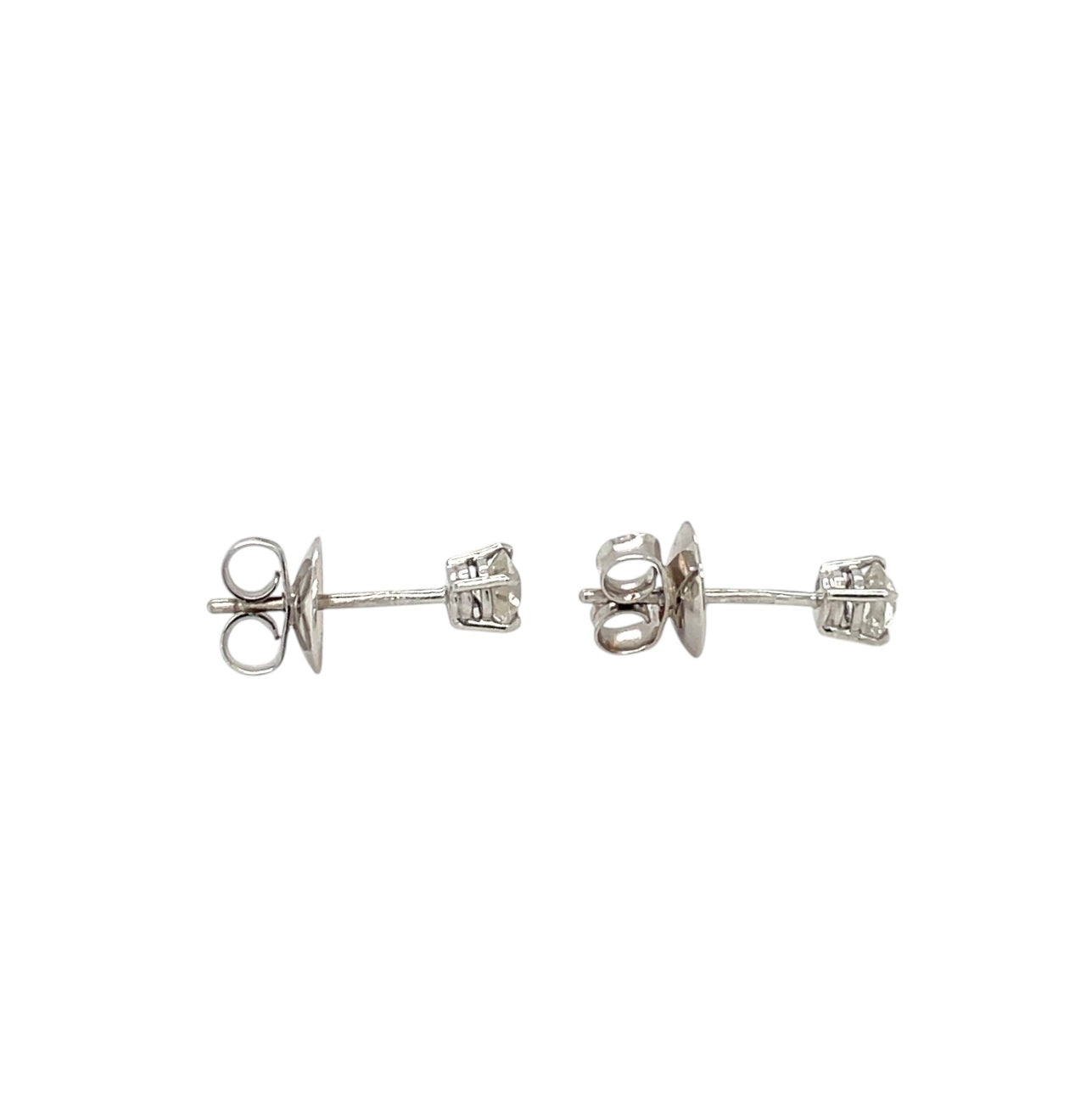 18ct White Gold Diamond Stud Earrings