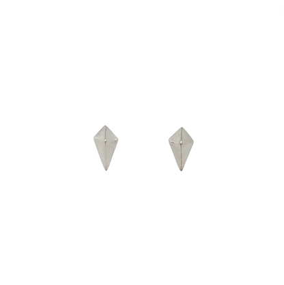 9ct White Gold Kite Stud Earrings