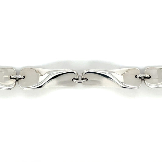 Silver Twisted 'Humbug' Necklace