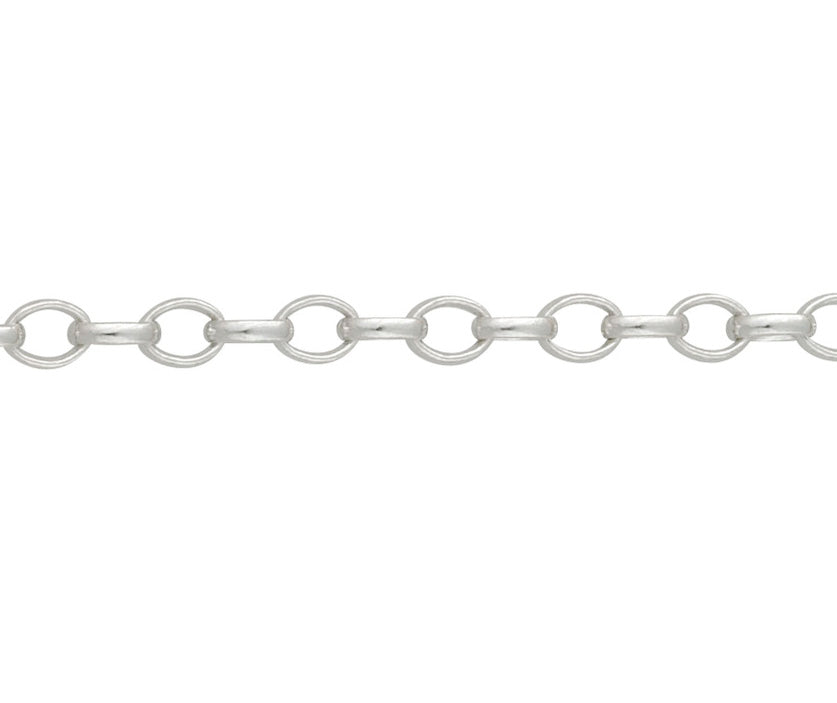 Silver Curb Chain (18")