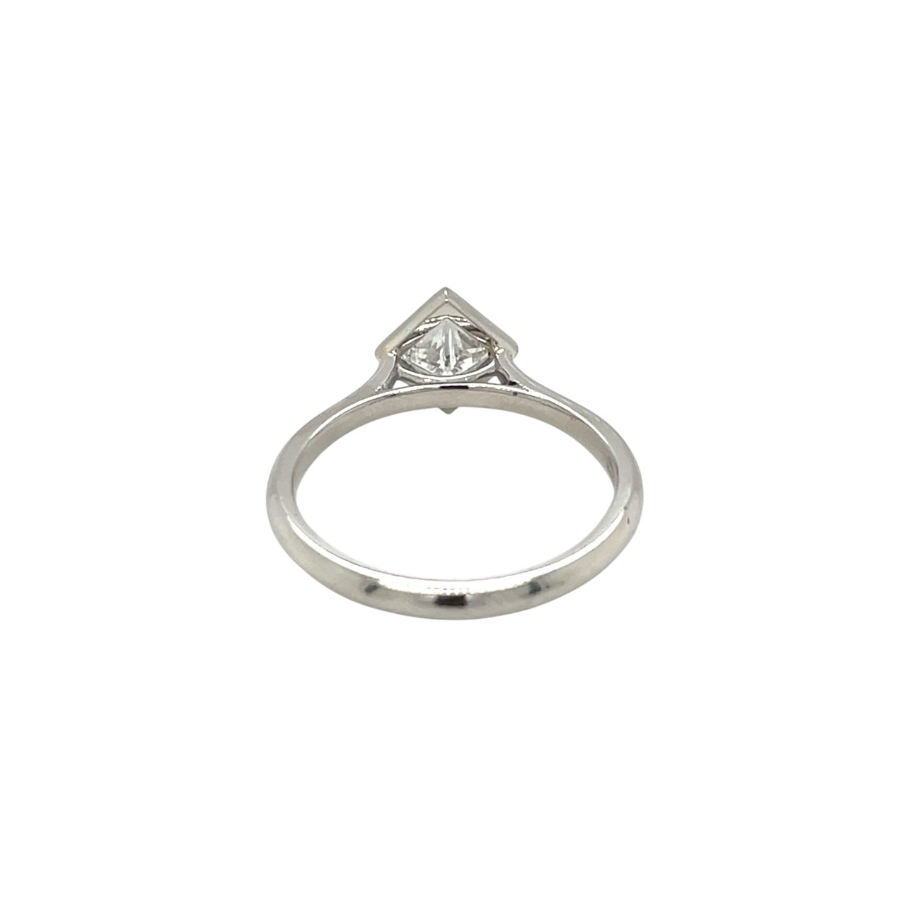 Platinum Princess Cut Diamond Solitaire Ring (M)