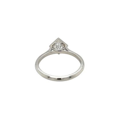 Platinum Princess Cut Diamond Solitaire Ring (M)