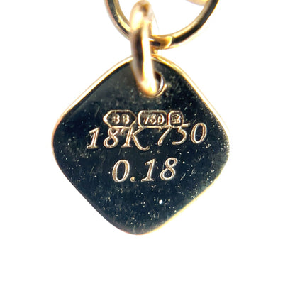 18ct Yellow Gold Rainbow Sapphire Circle Pendant & Chain (16-18")