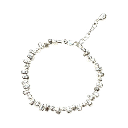 Silver Nugget Bracelet (7 - 8.5")