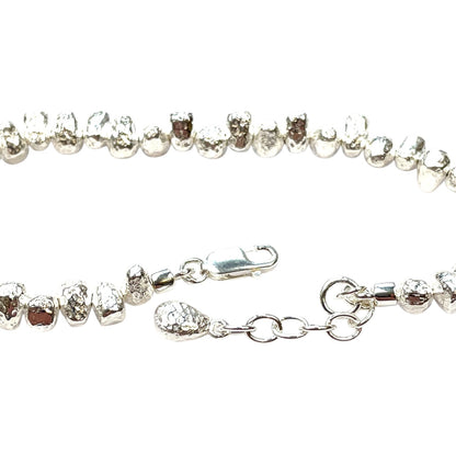 Silver Nugget Bracelet (7 - 8.5")