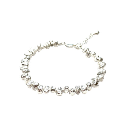 Silver Nugget Bracelet (7 - 8.5")