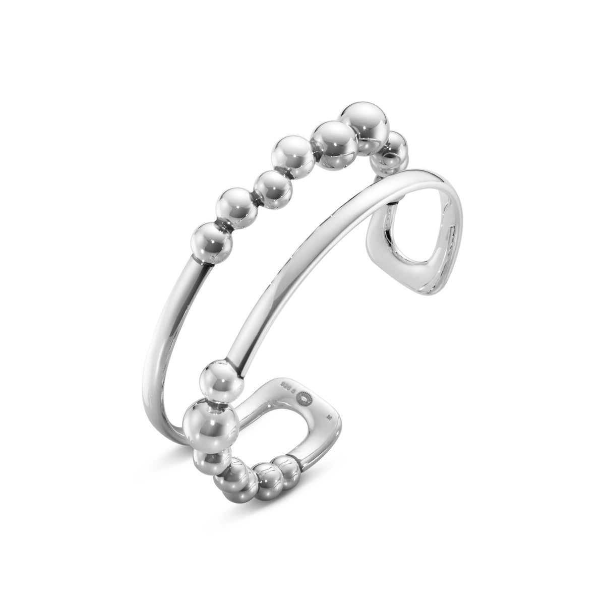 Silver Grape Bangle (L)