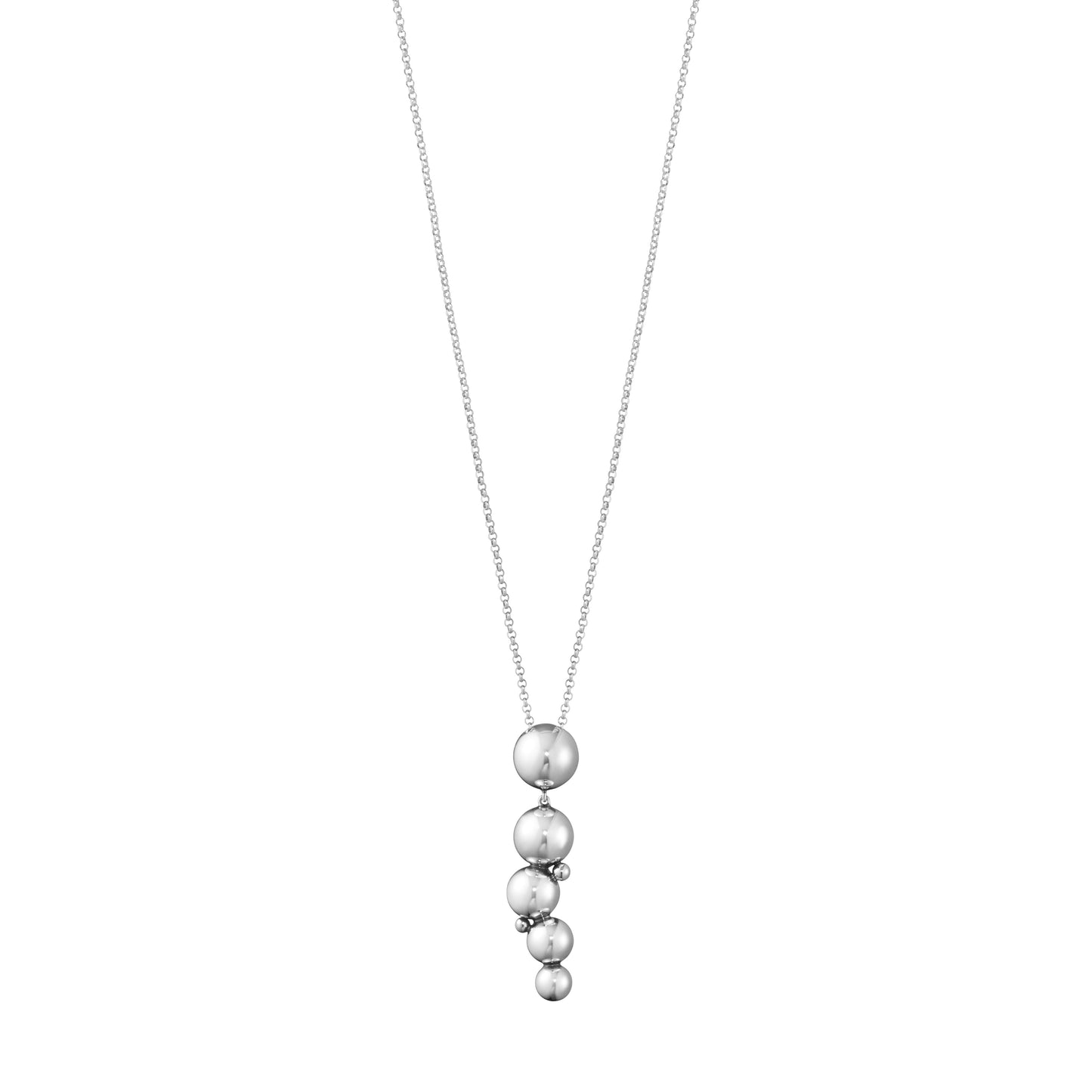 Silver Moonlight Grapes Necklace With Pendant