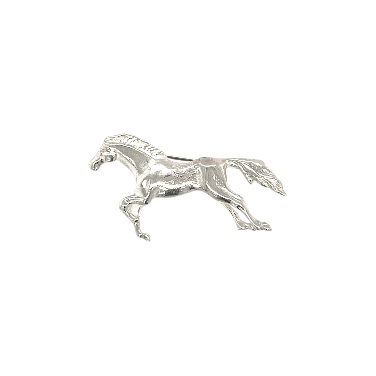 Silver Horse Brooch