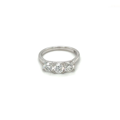 18ct White Gold Three Stone Diamond Ring